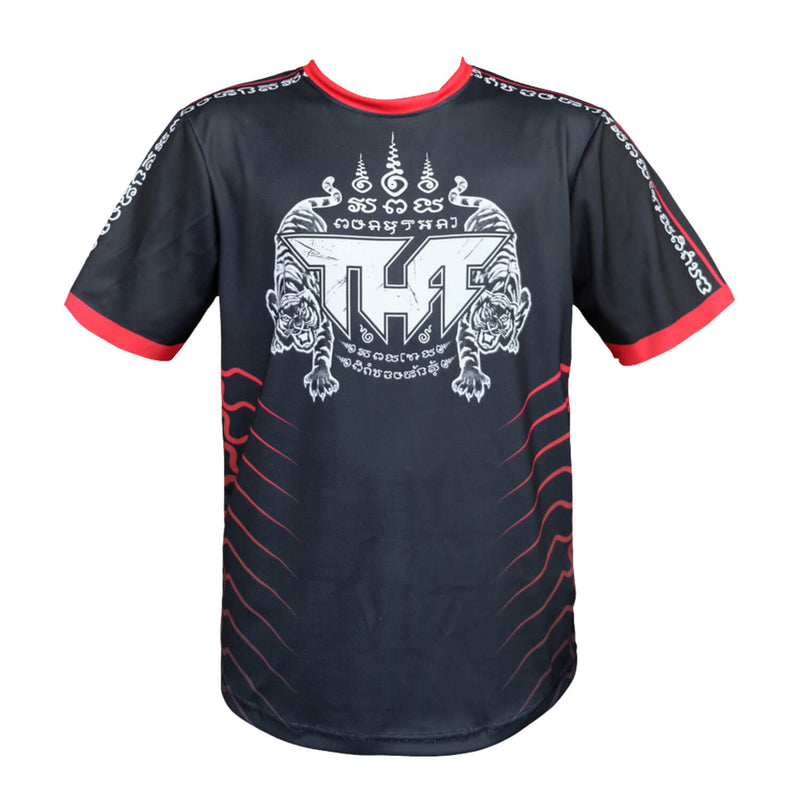 TUFF TS001 T-Shirt Black Double Tiger