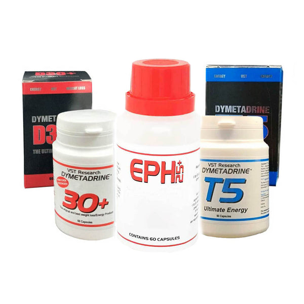 Weight Loss SuperStack: VST Dymetadrine, VST T5, EPH 25+
