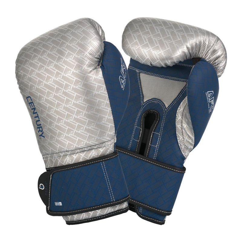 Century Boxing Gloves - Silver/Navy - Gymzey.com