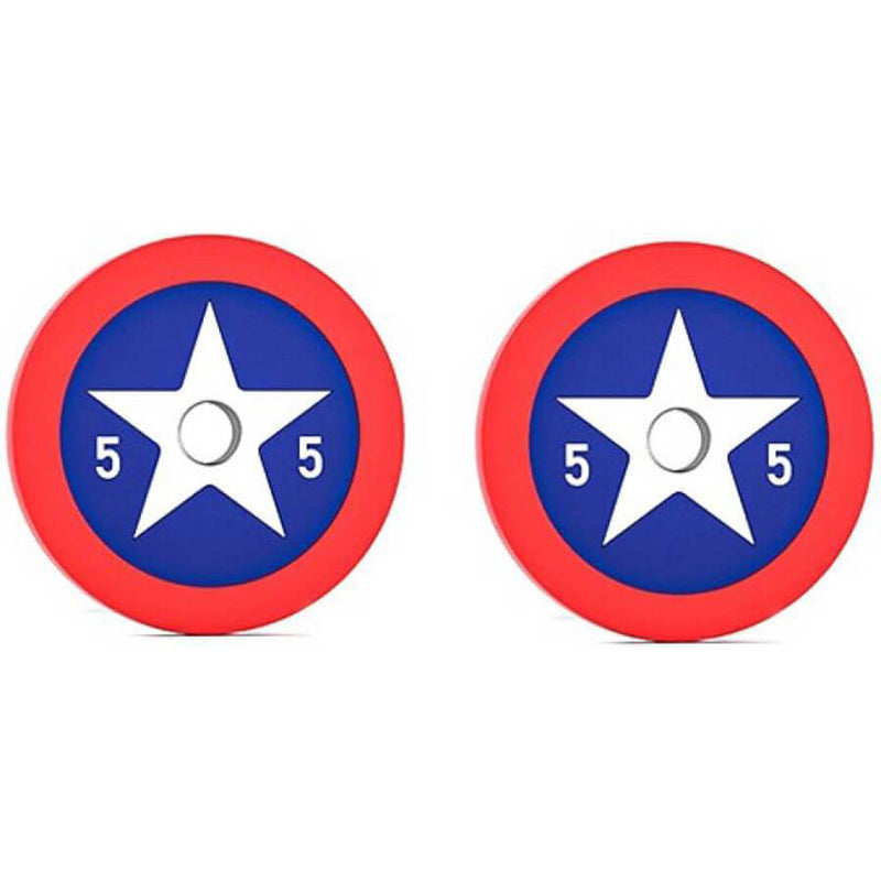 Discos de pesas olímpicos de 2" Capitán América