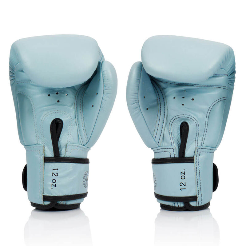 BGV20 Fairtex Pastel Blue Velcro Boxing Gloves - Gymzey.com