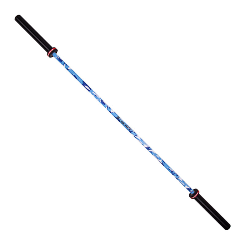 Olympic 6.6ft Barbell with Bearings - Camo Blue