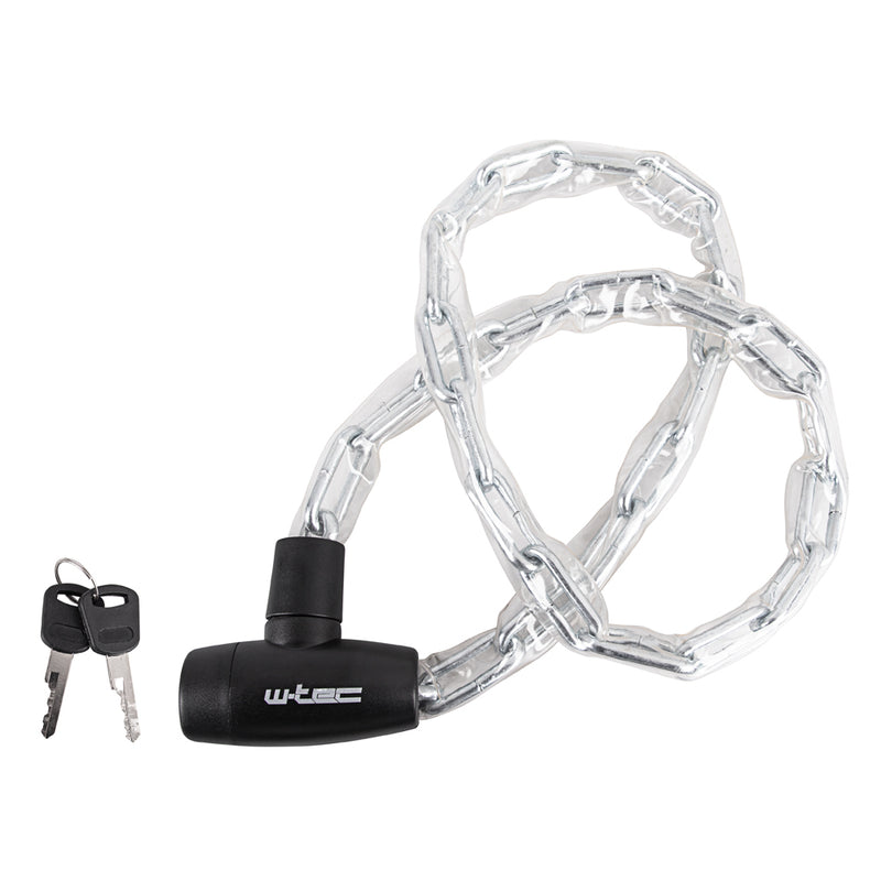 Steel Cable Bicycle Chain Lock with Vinyl Sleeve 1200 mm - Gymzey.com