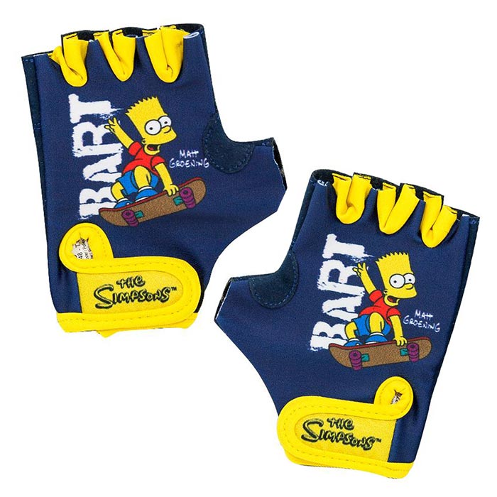 Kids Cycling Gloves Bart Simpson - Gymzey.com
