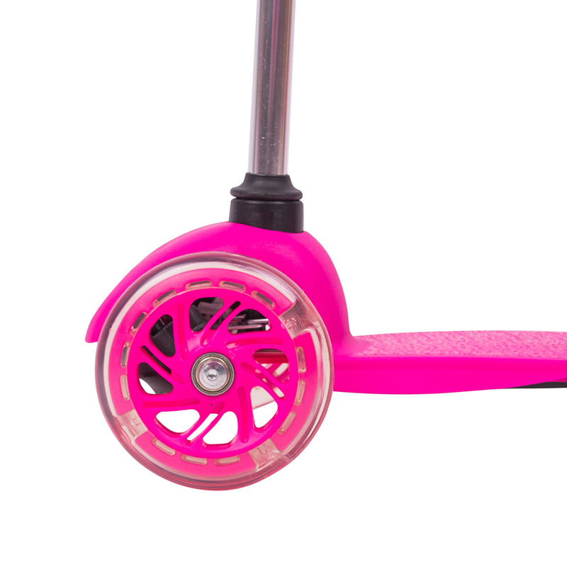 Kids Tri Scooter with Light-Up Wheels (Age 2+) - Pink - Gymzey.com