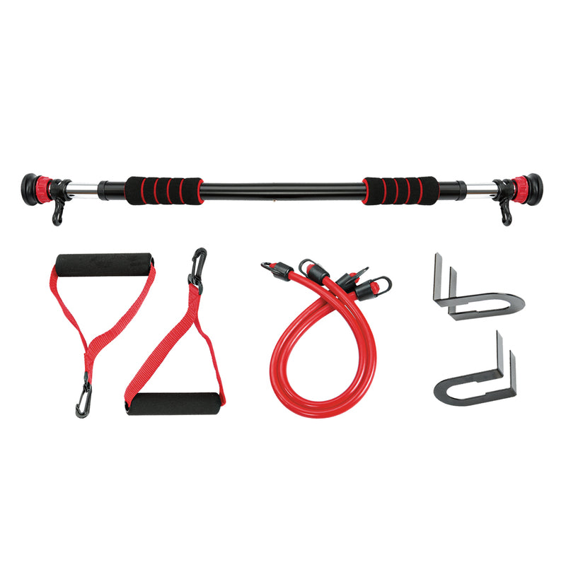 Doorway Pull Up Bar Double Lift with Resistance Bands - Gymzey.com