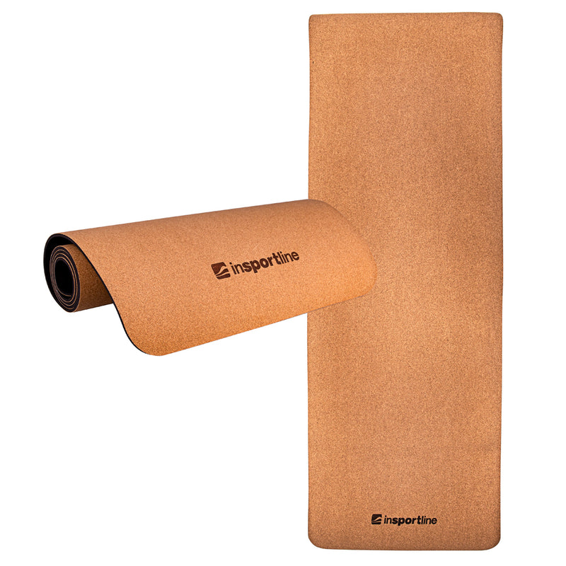 Exercise Mat Corkam, made from natural eco Cork, with shoulder strap, 5.6ft - Gymzey.com
