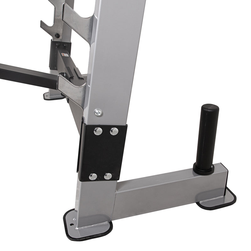 Top Grade Multi-Purpose Adjustable Bench Hero B130 with leg curls, 7 bar hooks and plates storage - Gymzey.com