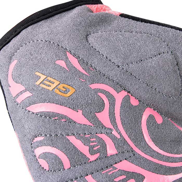 Women's Cycling Gloves Gel-Padded, Size XS - Black Pink - Gymzey.com