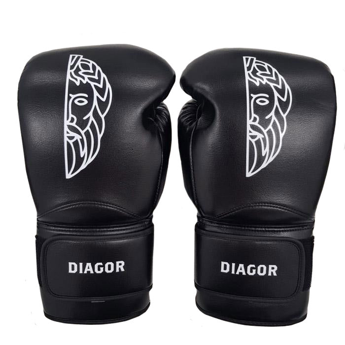 Diagor Olympic Elite Boxing Gloves 14oz Black - Gymzey.com