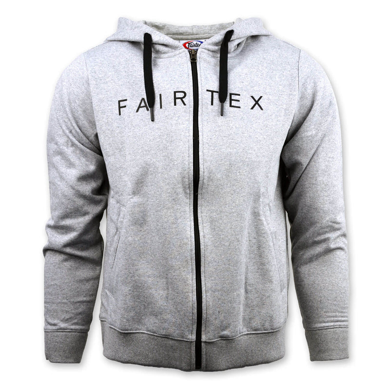 Fairtex FHS20 Kapuzenpullover mit Reißverschluss, Grau