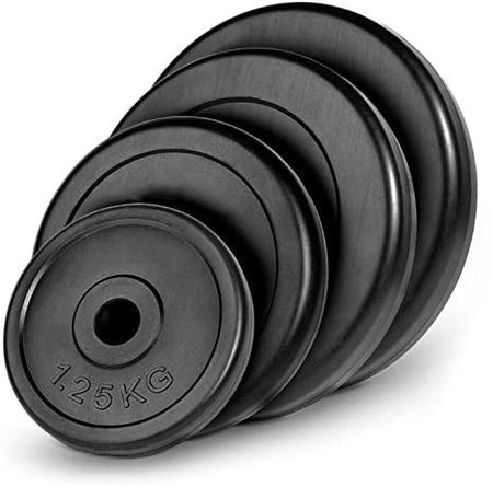 Discos de peso estándar de 30 mm recubiertos de goma