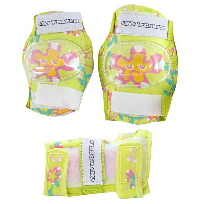 Kids Cycling Elbows and Knees Pads Set - Green - Gymzey.com