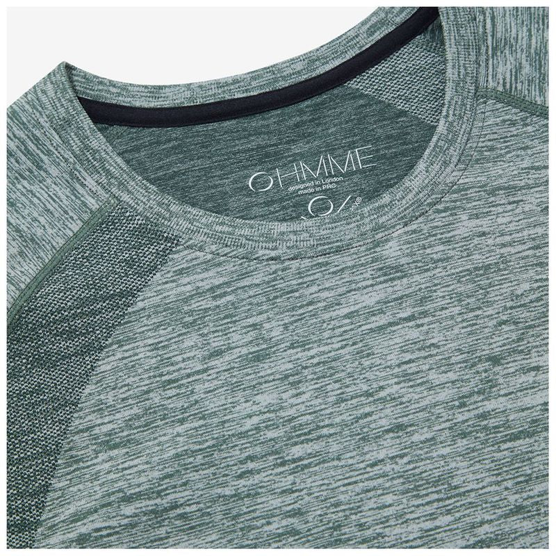 Ohmme Orion Long Sleeve Gym Top - Green - Gymzey.com