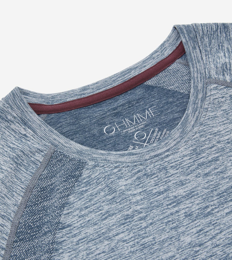 Ohmme OM T-Shirt - Blue - Gymzey.com