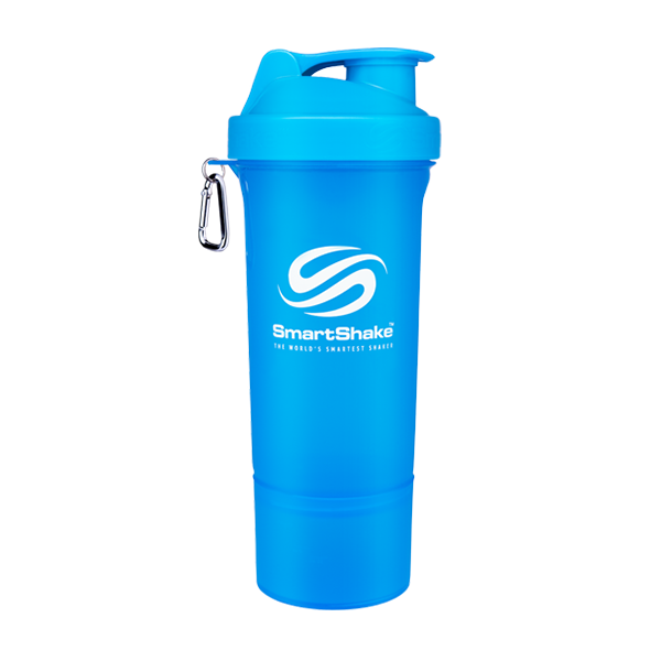 SmartShake Slim Shaker - Blue - 500 ml / 17 oz - Gymzey.com