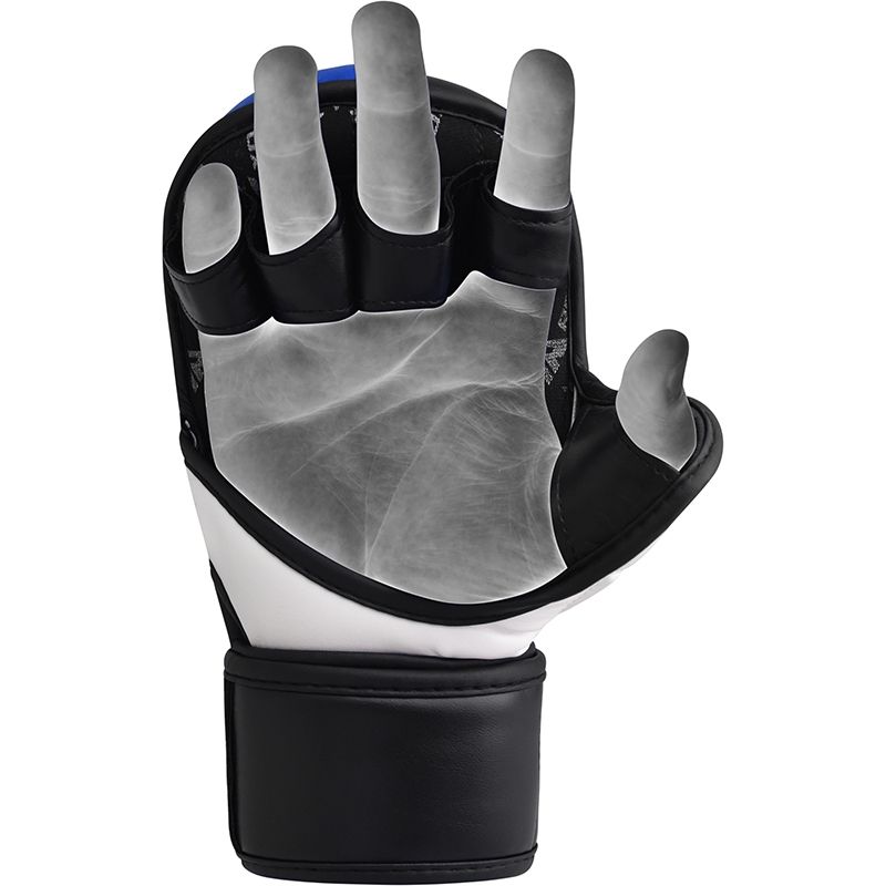 RDX T6 MMA Grappling Gloves - Blue - Gymzey.com
