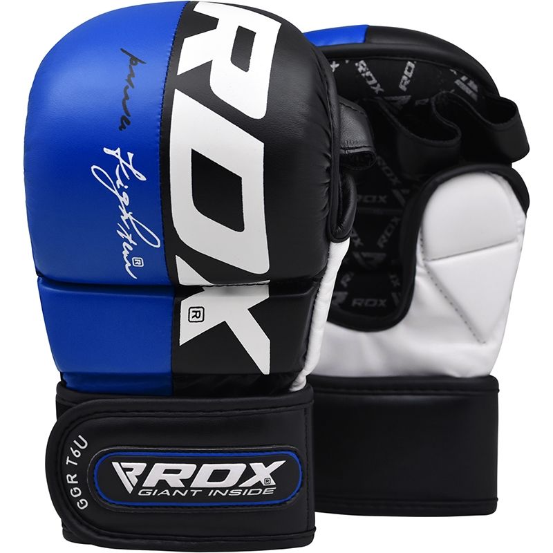 RDX T6 MMA Grappling Gloves - Blue - Gymzey.com